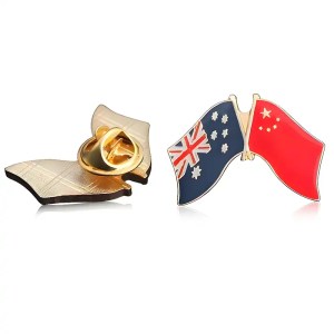 flag friendship lapel pins