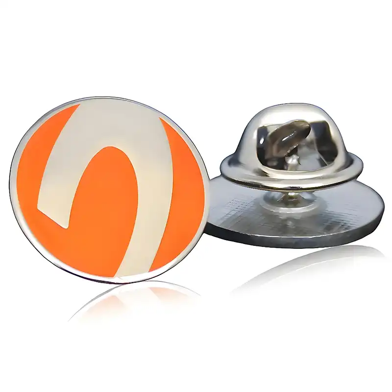 monogram enamel lapel pin