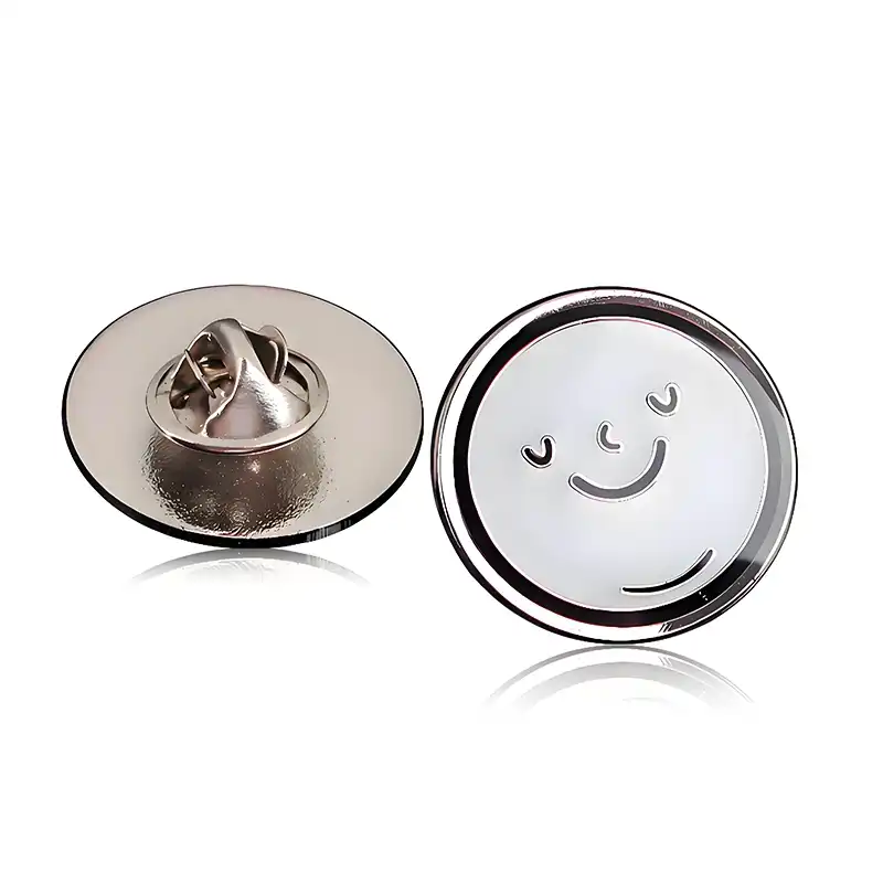 face lapel pin