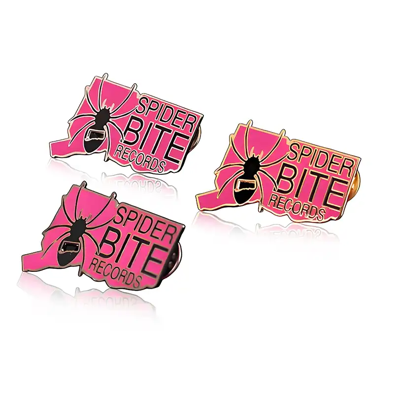 spider enamel lapel pin