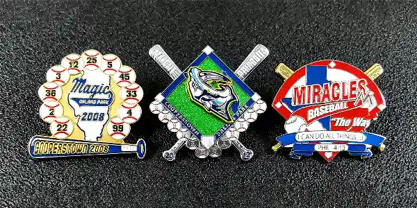Custom Baseball Pins & Trading Pins - MGM Crafts Personalized Sports Pin Designs