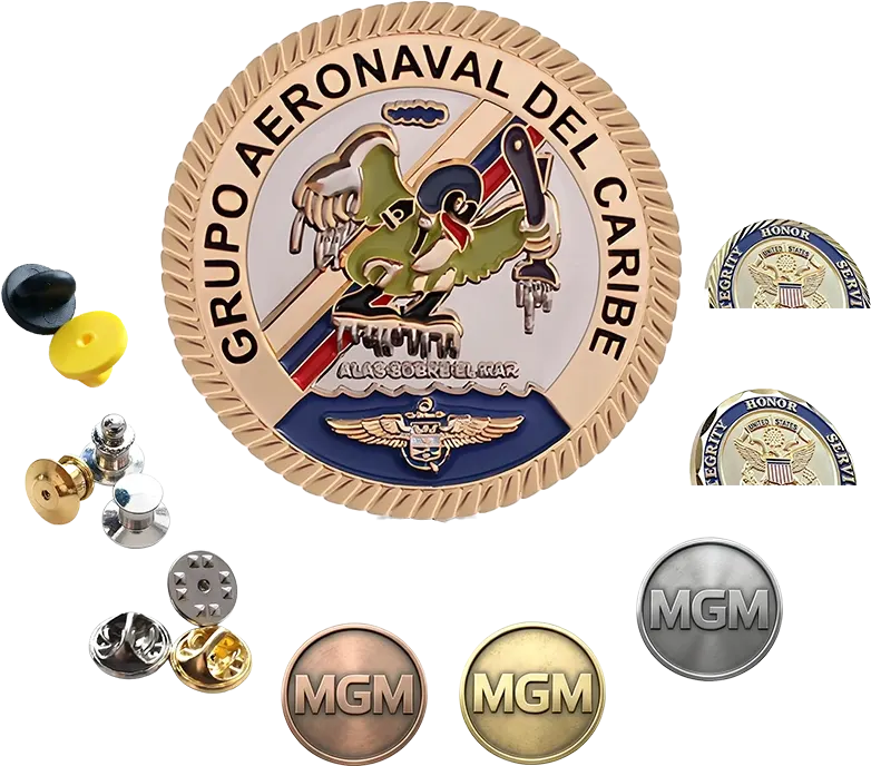 Custom challenge coins option - personalized challenge coins with plating, edge, texture & packaging customization choices