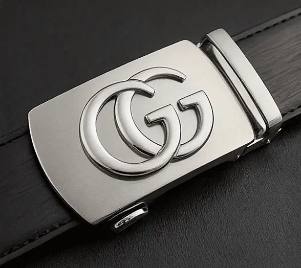 Custom Corporate Brand Belt Buckle with Engraved Logo Design