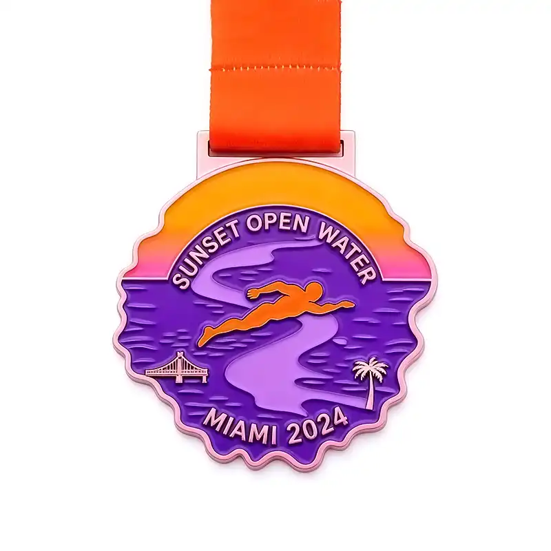 Miami 2024 Sunset Open Water Swimming Medal