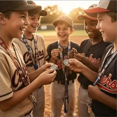 Custom baseball trading pins for youth and Little League teams, season gifts and tournament souvenirs